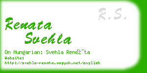 renata svehla business card